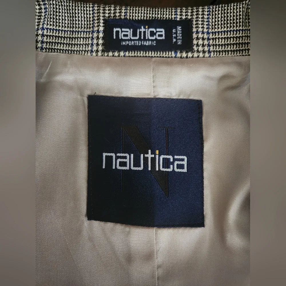 Men's Nautica 42L Houndstooth Suit‎ Jacket